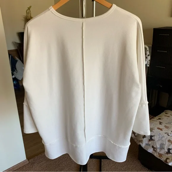 Spanx Perfect Length Top Dolman Sleeve Sweatshirt - Picture 3 of 9